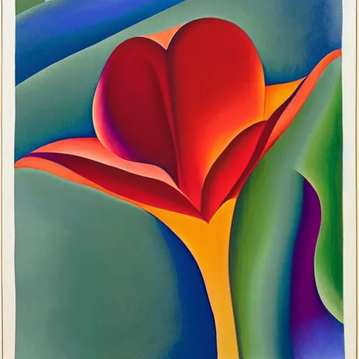 Image similar to by georgia o'keeffe