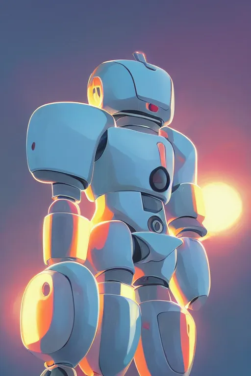 Image similar to metabots medabots medarotto medarot robot minimalist comics, behance hd by jesper ejsing, by rhads, makoto shinkai and lois van baarle, ilya kuvshinov, rossdraws global illumination ray tracing hdr radiating a glowing aura