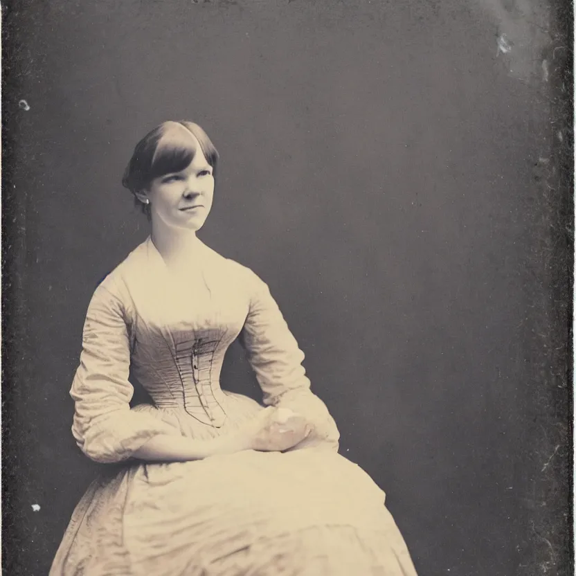 Image similar to amy bruni looking beautiful 1 8 0 0 s vintage photo, candid photo, 8 k,