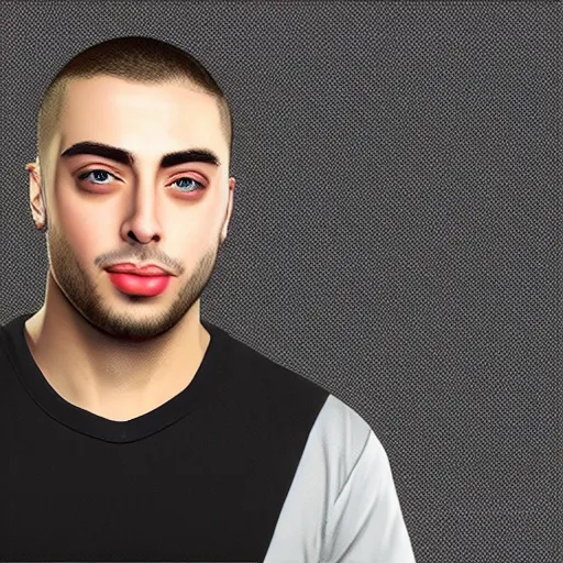 Image similar to a closeup shot of handsome mizkif from twitch, photorealism, 8k