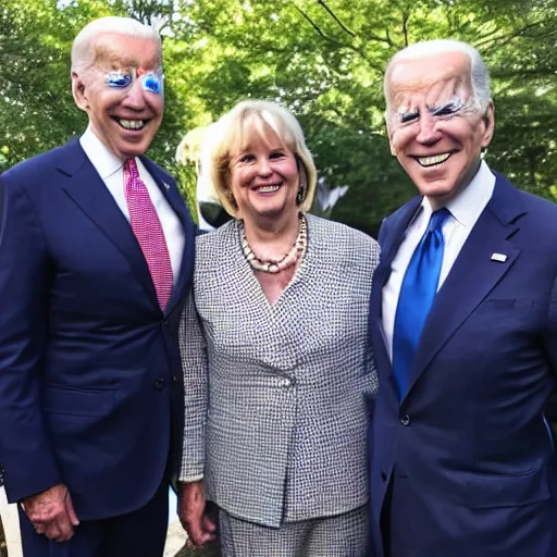 Prompt: hasbulla and joe biden at a tea party outside, well lit, realistic, photogenic, global illumination, in focus