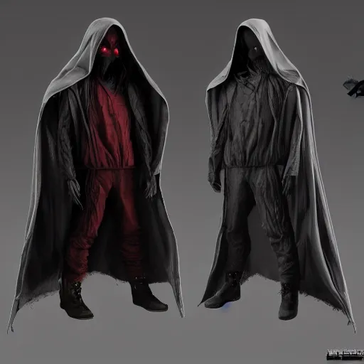 the hooded one, dark, horror, concept art, trending on | Stable ...