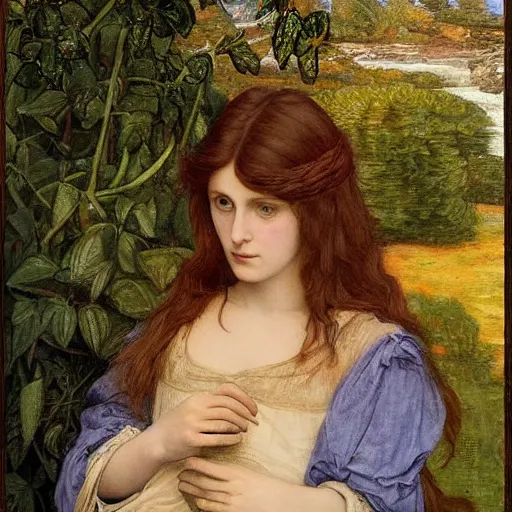 Prompt: Pre-Raphaelite girl artwork