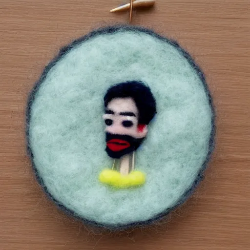 Image similar to jacob collier needle felt