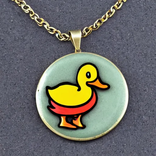 Image similar to duck with necklace