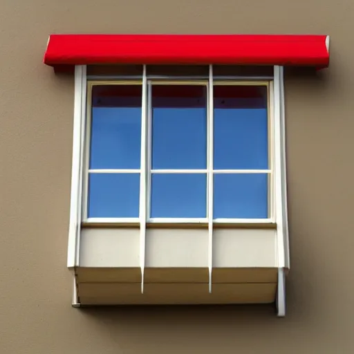 Prompt: Lightning McQueen themed balcony window