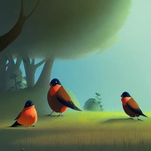 Prompt: a storybook illustration by goro fujita! hirundo rustica in a forest, sharp focus, highly detailed, artstation