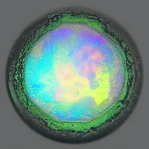 Image similar to translucent iridescence