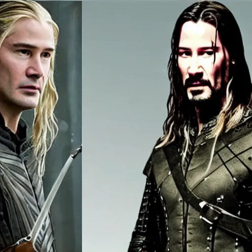 Image similar to Keanu Reeves as Legolas