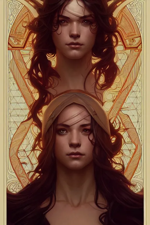 Image similar to symmetry!! intense fanart of alizee as acotar protagonist, intricate, elegant, highly detailed, my rendition, digital painting, artstation, concept art, smooth, sharp focus, illustration, art by artgerm and greg rutkowski and alphonse mucha