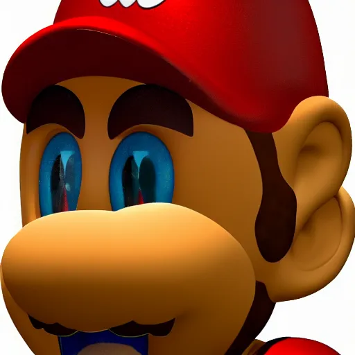 Prompt: gritty realistic mario big nose angry award winning photograph