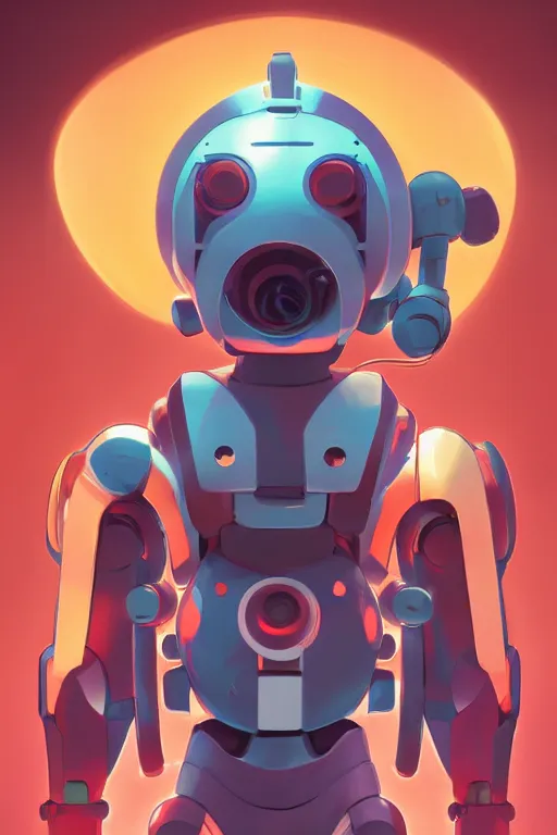 Image similar to metabots medabots medarotto medarot robot minimalist comics helmet mask neon cybereye, behance hd by jesper ejsing, by rhads, makoto shinkai and lois van baarle, ilya kuvshinov, rossdraws global illumination ray tracing hdr radiating a glowing aura