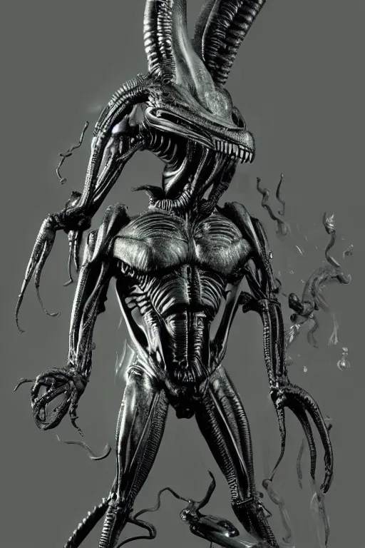 Prompt: big chap xenomorph from alien 1 9 7 9