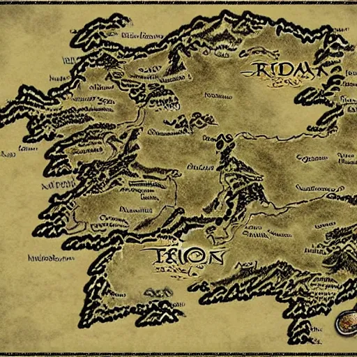 risk middle earth map | Stable Diffusion