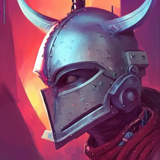 Image similar to cyberpunk viking helmet mask warrior goddess robot ninja fantasy, art gta 5 cover, official fanart behance hd artstation by jesper ejsing, by rhads, makoto shinkai and lois van baarle, ilya kuvshinov, ossdraws