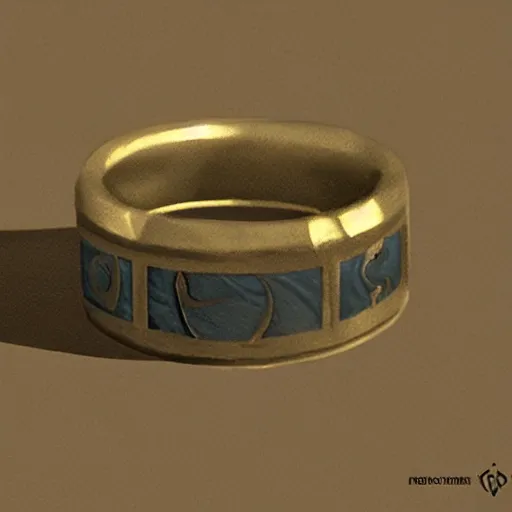 Prompt: the ring from lord if the rings with an imprinted ruler, cm scale imprinted on the inside of the ring, one ring to rule them all, dark background, highly detailed, 8 k, trending on artstation, mystic, rpg artwork, by peter jackson, by sauron