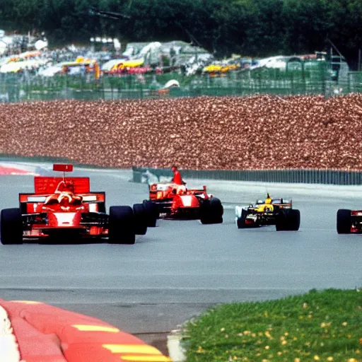 Prompt: formula 1 race in 1993