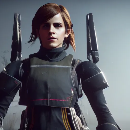 Prompt: emma watson in destiny 2, highly detailed, extremely high quality, hd, 4 k, 8 k, professional photographer, 4 0 mp, lifelike, top - rated, award winning, realistic, detailed lighting, detailed shadows, sharp, no blur, edited, corrected, trending