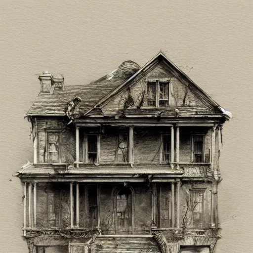 Image similar to close up of ghosts in a haunted house, pencil sketch, realistic shaded, fine details, realistic shaded lighting poster by greg rutkowski