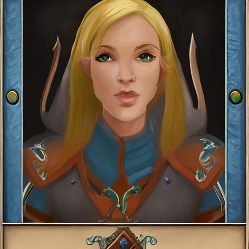 Image similar to Portrait of an Half-Elf Artificer