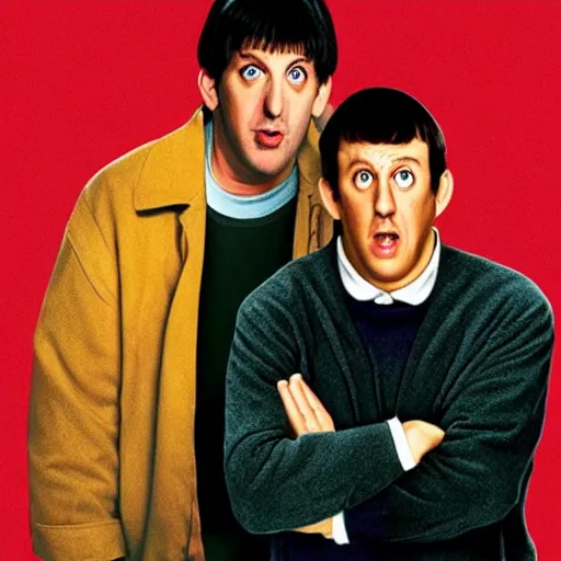 Image similar to adam sandler starring in dumb and dumber