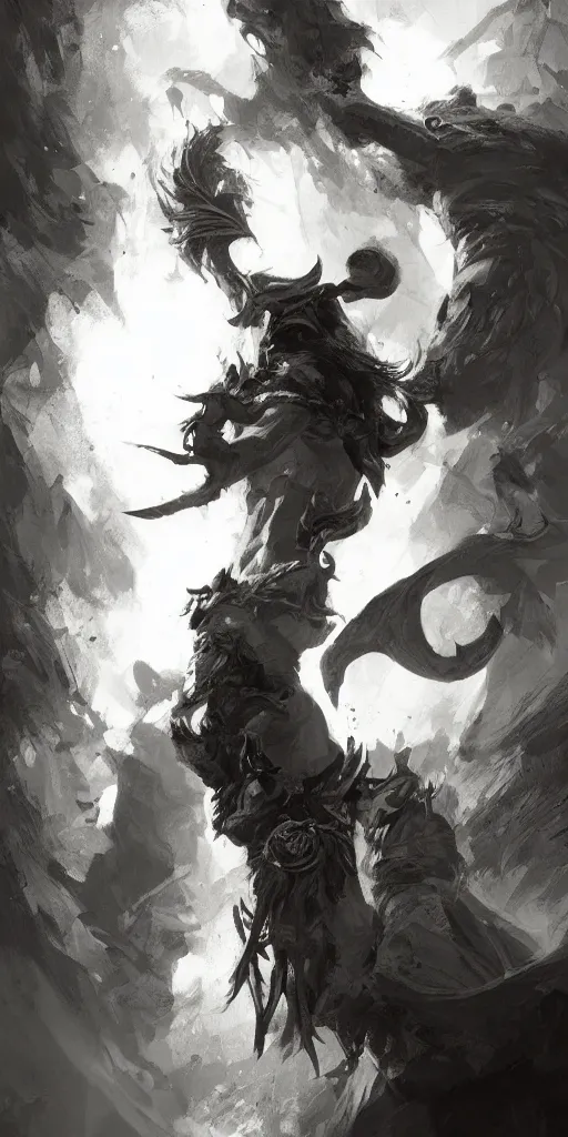 Prompt: highly detailed beautiful black and white photography of a viking, sharp focus, dynamic lighting, elegant harmony, beauty, masterpiece, by riccardo federici, by craig mullins, by greg tocchini, by greg rutkowski