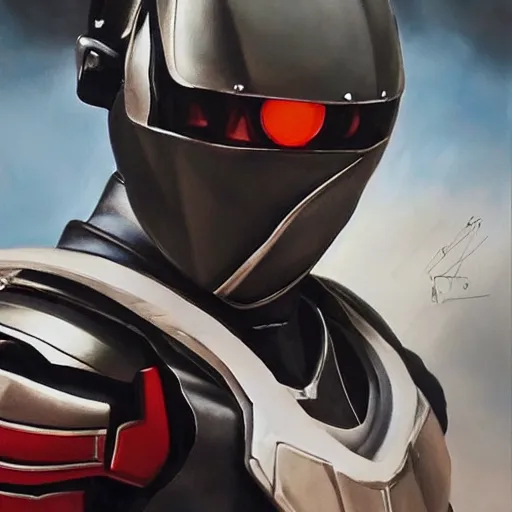 Prompt: a realistic painting by Raffaello Sanzi depicting the Kamen Rider Black with the head of Hrithik Roshan with implant chip in the Renaissance,smooth,Sharp focus, trending on Artstation.