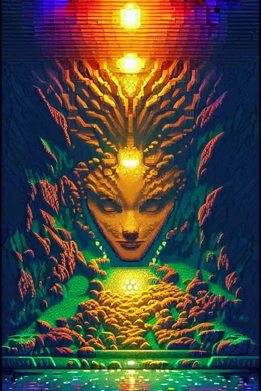 Prompt: subsurface scattering, crystal of fate, beautiful detailed pixelart by albertov, intricate details, beautiful, dithered gradients, volumetric lighting, cgsociety, artstation, smooth, sharp focus, 2 d illustration, amazing art by dan mumford, old school computer game graphics, crpg, d & d, pixel art