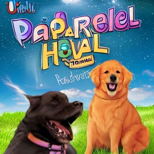 Prompt: parralell universe where dogs have humans as pets