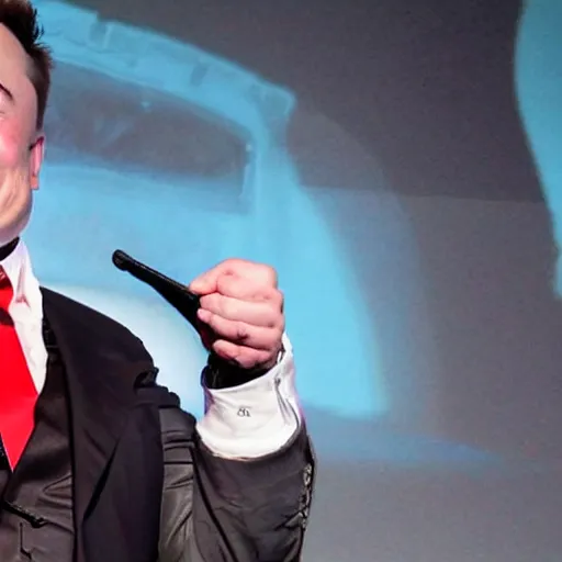 Prompt: Elon Musk cosplaying as Wario