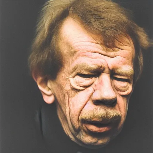 Image similar to a photo of vaclav havel taken by jan saudek