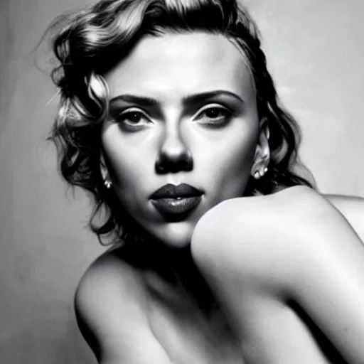 Image similar to Scarlett Johansson bathing in the style of Tamara de Lempicka