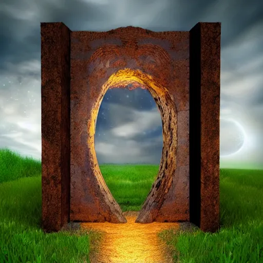 Prompt: a portal to another world