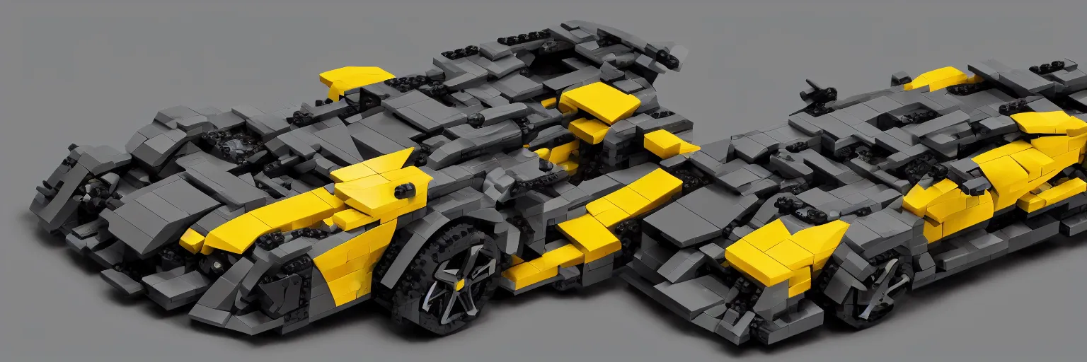 Image similar to a single lamborghini. lego style, concept art. trending on artstation. in the style of thu berchs and eddie mendoza