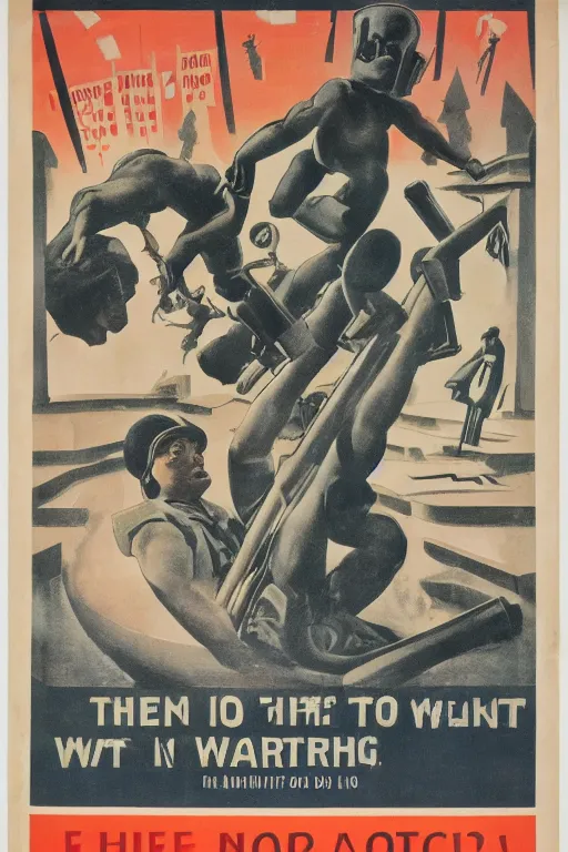 Image similar to a propaganda poster designed to convince people to enlist in the war against philosophy, 1 9 4 0 s, intricate, detailed