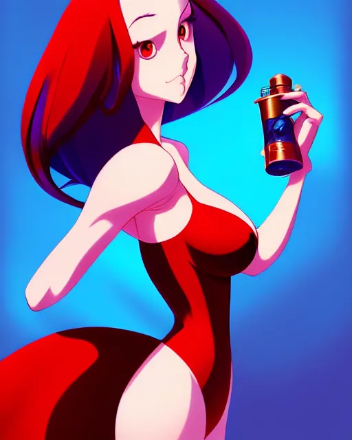 jessica rabbit, portrait shinkai makoto studio ghibli, Stable Diffusion