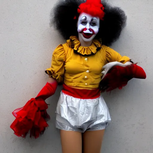 Image similar to Clown girl.