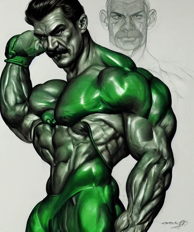 Stable Diffusion prompt: gigachad ron swanson bodybuilder - PromptHero