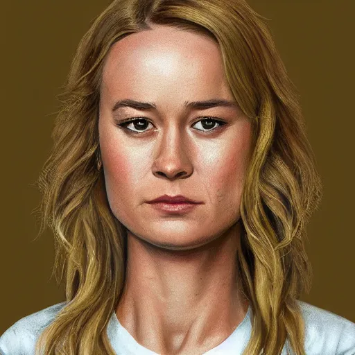 Prompt: brie larson portrait made out of cheese, brie, concept art, matte painting