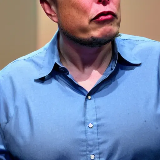 Image similar to Elon musk eating crayons