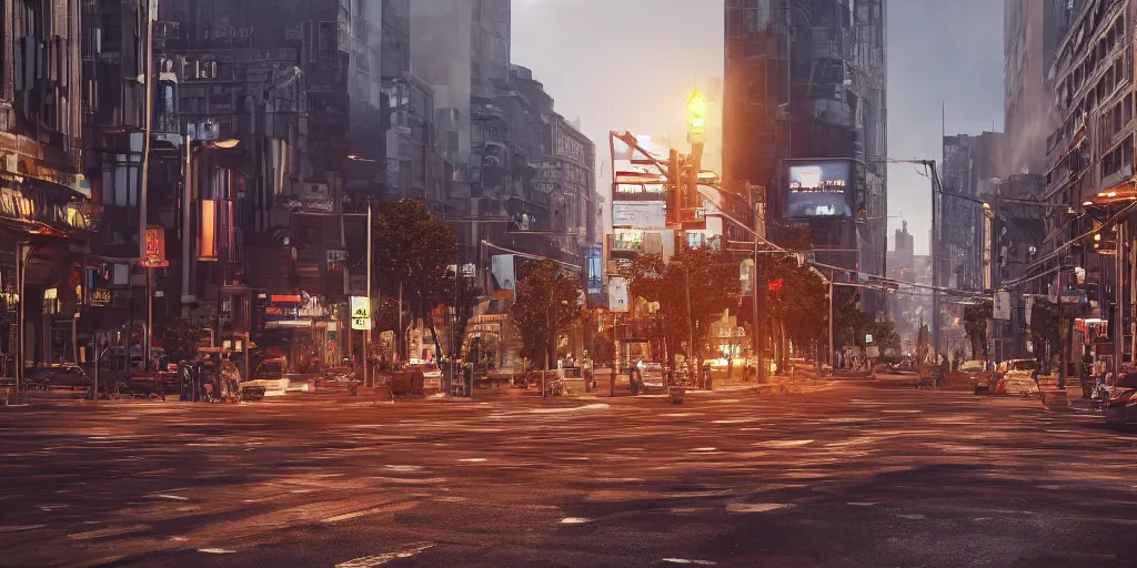 Prompt: a photographic picture of a busy street, photographic filter, unreal engine 5, realistic, hyperdetailed, 8 k, cinematic, volumetric lighting, very realistic effect, hd, hdr, 4 k, sharp focus, octane render, ultra detailed, high resolution, trending on artstation in the style of albert dros glowing rich colors powerful imagery