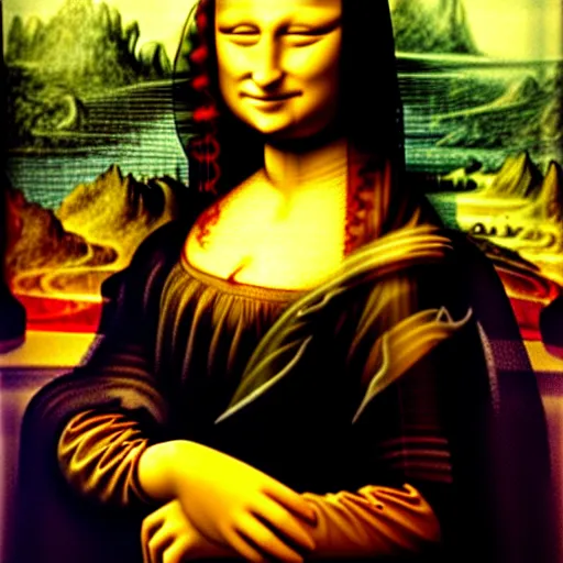 Image similar to mona lisa in the future