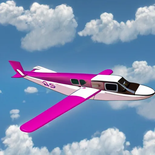 Prompt: Rose Quartz flying with a handsome brunette pilot, cessna glider plane, 3d, Steven Universe style,