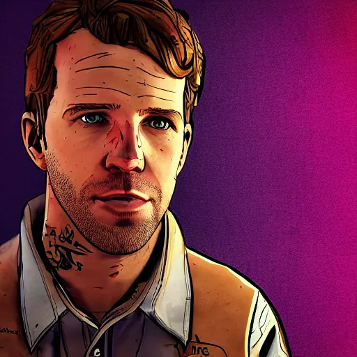 Image similar to sebastian vettel portrait, borderlands, tales from the borderlands, the wolf among us, comic, cinematic lighting, studio quality, 8 k