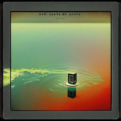 Image similar to a beautiful painting reflective of the space fractal sage shallows cube canary gong trombone, by Dan Mumford and Jakub Rozalski and Brom, polaroid photo, #macro, Tilt shift summer