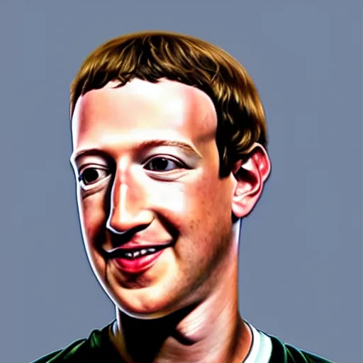 Prompt: mark zuckerberg portrait, high detail, hyperreal