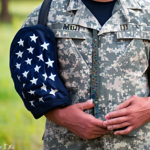 Prompt: a fox dressed in a modern american military soldier uniform, 8 5 mm f / 1. 4