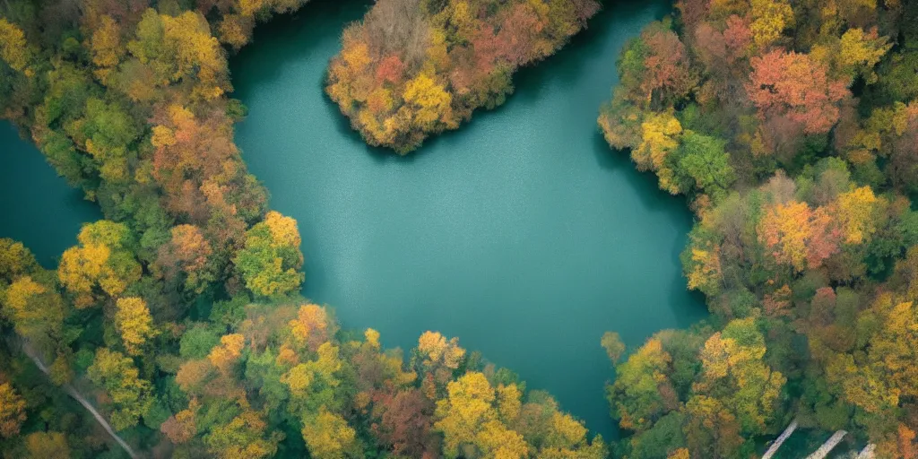 Image similar to a very high resolution image from a new movie, upside - down and criss - cross river, beautiful scenery, photorealistic, photography, directed by wes anderson