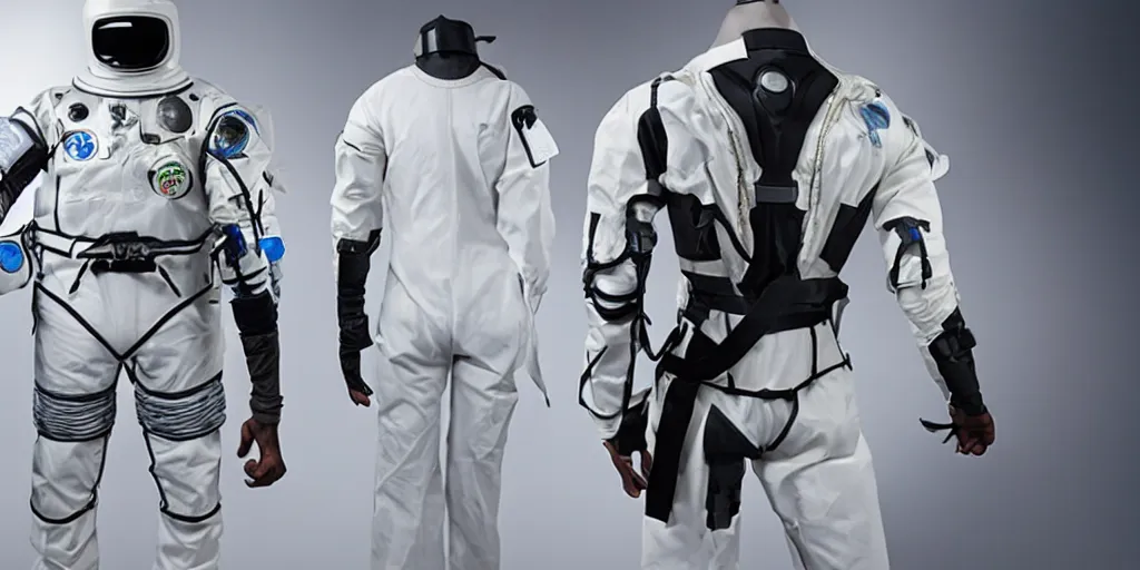 Image similar to photo of high-tech space suit design exoskelet