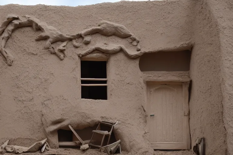 Image similar to a house made of clay